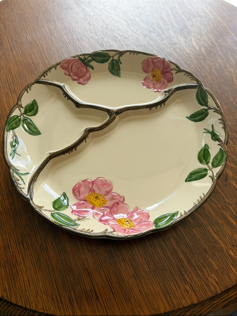 Franciscan desert rose 12 inch veggie tray 1953+ like new
